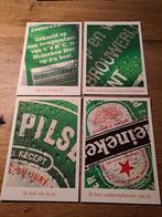 Heineken,  4 reclame kaarten, Ophalen of Verzenden