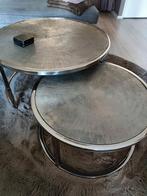 Salontafels rond zilver ( Eric custer ) eventueel ruilen !, Huis en Inrichting, Ophalen, 50 tot 100 cm, Rond, 50 tot 100 cm