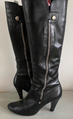 Gabor zwart leren laarzen maat 6,5  (40), Ophalen of Verzenden, Zo goed als nieuw, Zwart, Hoge laarzen