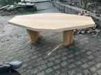 Eiken onbehandeld, Huis en Inrichting, Tafels | Salontafels, 100 tot 150 cm, Ophalen of Verzenden, Zo goed als nieuw, Minder dan 50 cm