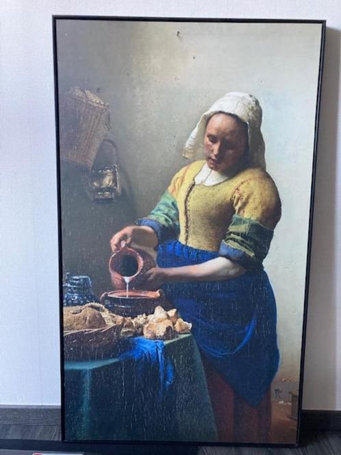 Schilderij/ canvas — Melkmeisje, Huis en Inrichting, Woonaccessoires | Schilderijen, Tekeningen en Foto's, Zo goed als nieuw, Overige typen