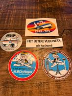5 oude stickers KLM, NLM en Air Holland, Ophalen, Zo goed als nieuw, Kaart, Foto of Prent