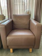 Montèl fauteuil - leer - kleur bruin, Ophalen, Gebruikt, Modern, 50 tot 75 cm