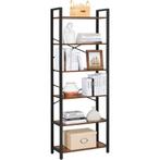 Grote open boekenkast industrieel–6 planken –165x60x30cm, Nieuw, 150 tot 200 cm, 25 tot 50 cm, 50 tot 100 cm