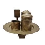 Vintage messing Indonesisch rookstel, midden 20e eeuw, Antiek en Kunst, Ophalen of Verzenden