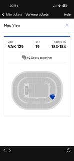 2 bruno mars tickets 1e ring(zitplaats naast elkaar), Twee personen