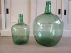 Viresa vintage wijnfles, gistfles 5L en 20L licht groen, Huis en Inrichting, Minder dan 50 cm, Groen, Glas, Zo goed als nieuw