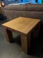 Massief eiken tafel 60*60cm 46cm hoog, Ophalen, 50 tot 100 cm, 50 tot 75 cm, Zo goed als nieuw