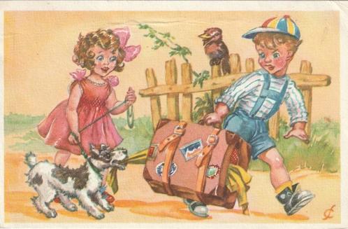 MEISJE HOND TEKN FRE COHEN UIT 1963 KREUK BOVEN KAART KH630, Verzamelen, Ansichtkaarten | Themakaarten, Gelopen, 1960 tot 1980