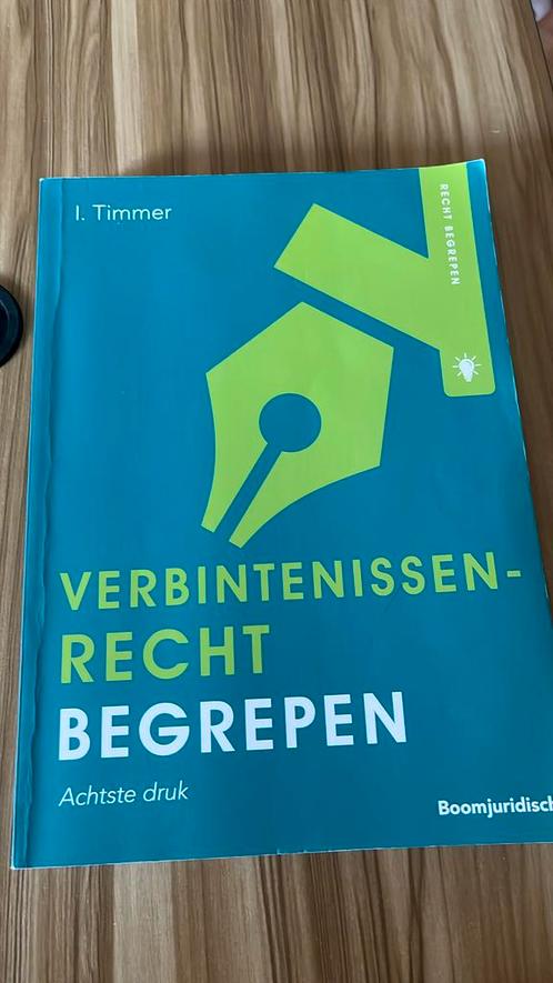 I. Timmer - Verbintenissenrecht begrepen, Boeken, Studieboeken en Cursussen, Zo goed als nieuw, HBO, Ophalen of Verzenden