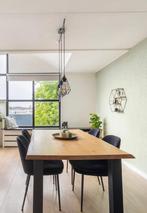 Massief Eiken Tafel + 4 Stoelen, Huis en Inrichting, Tafels | Eettafels, Gebruikt, Eikenhout, 150 tot 200 cm, Vier personen