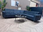 ZGAN Velvet Velours Hoekbank - Midnight Blue - 293 x 251, Huis en Inrichting, Banken | Bankstellen, Ophalen, 250 tot 300 cm, -