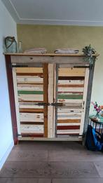 Mooie ruime sloophouten kast, Huis en Inrichting, Kasten | Kledingkasten, Ophalen of Verzenden, Zo goed als nieuw, 25 tot 50 cm