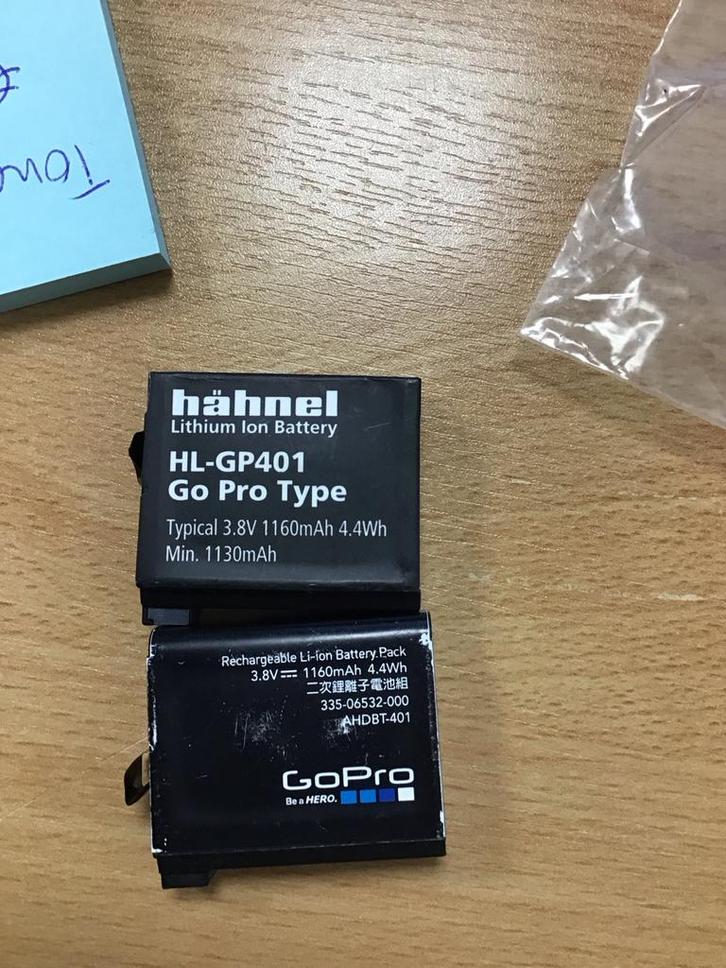 Accu voor GoPro Hero 4, Audio, Tv en Foto, Accu's en Batterijen, Gebruikt, Oplaadbaar, Ophalen of Verzenden