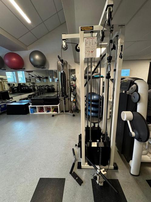 Technogym multi-station/drie/vier station, Sport en Fitness, Fitnessmaterialen, Gebruikt, Overige typen, Armen, Benen, Borst, Buik