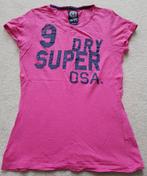 Superdry t-shirt fuchsia roze maat s usa tshirt shirt, Zo goed als nieuw, Korte mouw, Roze, Maat 36 (S)