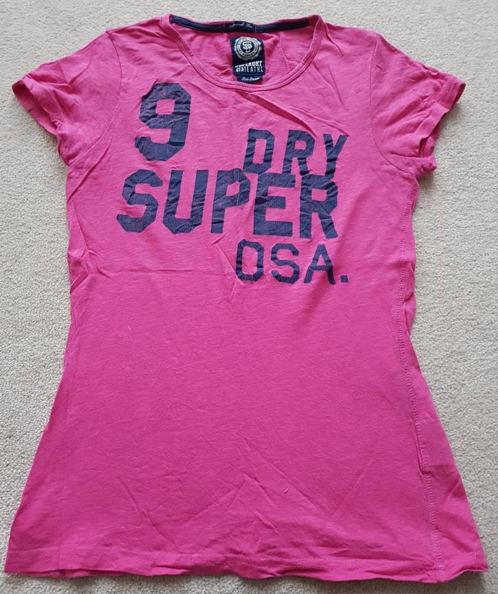 Superdry t-shirt fuchsia roze maat s usa tshirt shirt, Kleding | Dames, T-shirts, Zo goed als nieuw, Maat 36 (S), Roze, Korte mouw