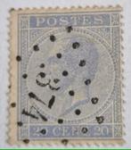 België 1865-1866 - OBP 18 - Koning Leopold I in profiel, Postzegels en Munten, Postzegels | Europa | België, Ophalen of Verzenden