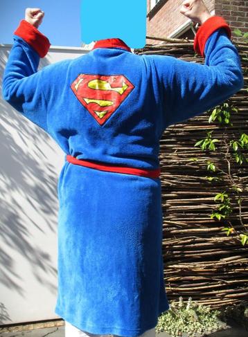 Superman Badjas~Blauw~Fleece~Douche jas Maat L/XL beschikbaar voor biedingen