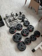 Complete sportschool inventaris - Gewichten, dumbells, etc., Ophalen, Gebruikt, Armen, Halterschijven
