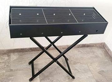 Houtskoolbarbeque klapbare BBQ Grilloppervlak 82 x 32 cm beschikbaar voor biedingen
