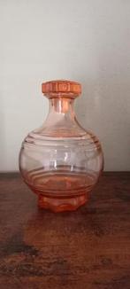 Prachtig art deco rosaline glas karaf, Antiek en Kunst, Antiek | Vazen, Ophalen of Verzenden