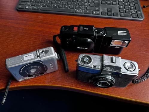 2 ANALOGE CAMERA'S, Audio, Tv en Foto, Fotocamera's Analoog, Gebruikt, Compact, Overige Merken, Ophalen