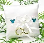 Leuke ringkussentje met Disney Mickey hoofdjes., Ophalen of Verzenden, Nieuw, Versiering, Geboorte of Huwelijk