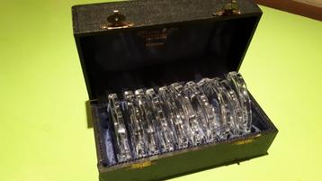 10 Vintage Wille½Co kristallen onderzetters in originele bew
