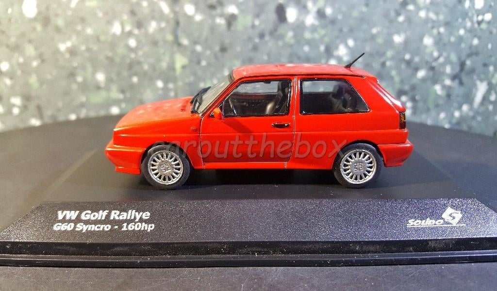 Vw Golf Rally Rood 1:43 Solido Sol051, Verzenden, Nieuw, Auto, Solido