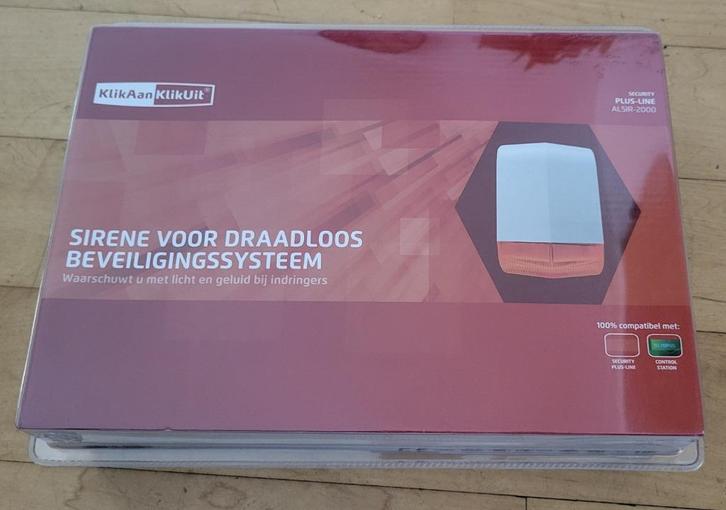 Nieuw 1 stuks Klik Aan Klik Uit Alarm ALSIR-2000 sirene, Huis en Inrichting, Woonaccessoires | Overige, Nieuw, Ophalen of Verzenden