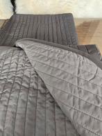 Karit sprei Ikea 180 x 280 met hoes antraciet en lichtgrijs, Huis en Inrichting, Slaapkamer | Beddengoed, Ophalen of Verzenden