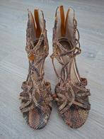 Hak Sandaal, Kleding | Dames, Schoenen, Ophalen of Verzenden, Zo goed als nieuw, Bruin, Sandalen of Muiltjes