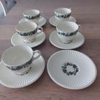 Wedgewood Stratford - kop en schotel - 5 stuks, Ophalen of Verzenden, Zo goed als nieuw, Wedgwood, Kop(pen) en/of Schotel(s)