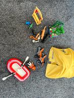 Playmobil poppenkast hondjes planten boot motoren tent, Ophalen of Verzenden, Gebruikt, Los playmobil