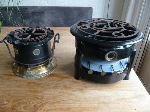 2 antieke petroleumstellen, Antiek en Kunst, Antiek | Emaille, Ophalen of Verzenden