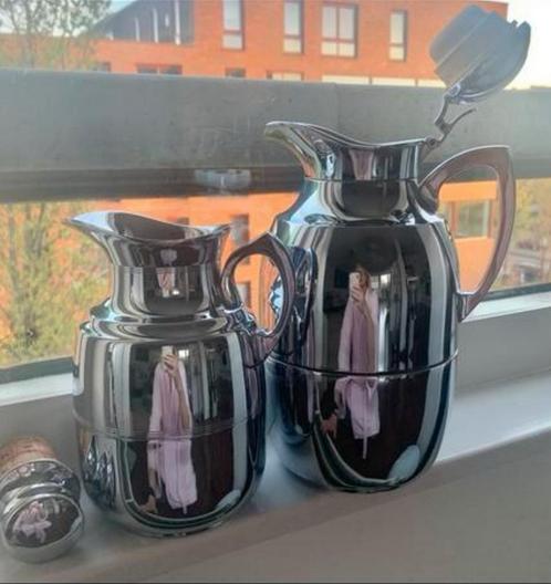 Voor de retro liefhebber: 2 chromen thermoskannen, Verzamelen, Retro, Huis en Inrichting, Verzenden