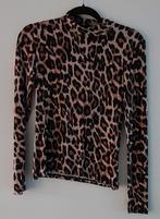 Leuke luipaard print top met lange mouwen, Bruin, Ophalen of Verzenden, Zo goed als nieuw, Lange mouw