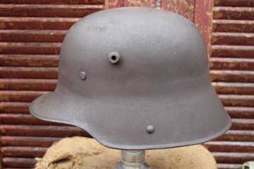 Mooie WW1 M17 Stahlhelm met origineel binnenwerk beschikbaar voor biedingen