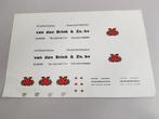 Te koop stickerset Van den Brink Nijkerk schaal 1/50, Ophalen of Verzenden, Nieuw, Bus of Vrachtwagen