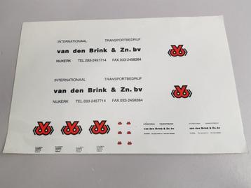 Te koop stickerset Van den Brink Nijkerk schaal 1/50 beschikbaar voor biedingen