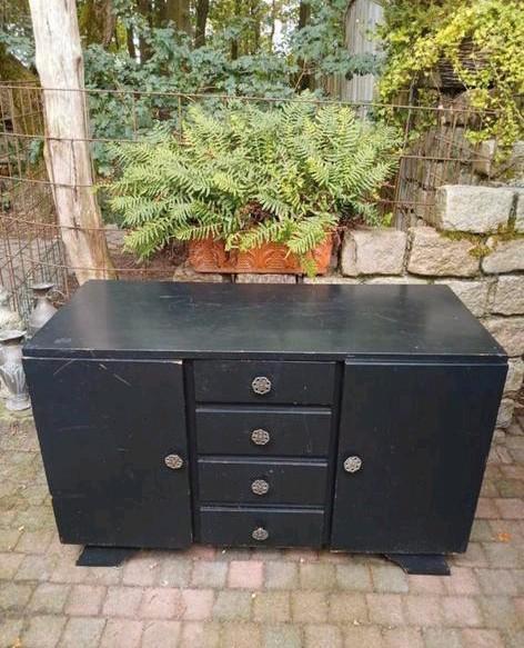Vintage Art Deco Dressoir/Ladenkast, Huis en Inrichting, Kasten | Dressoirs, Gebruikt, 150 tot 200 cm, 50 tot 75 cm, Met lade(s)