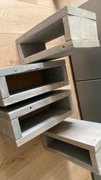 Wandplankjes steigerhout, 4 stuks., Huis en Inrichting, Woonaccessoires | Wandplanken en Boekenplanken, Ophalen of Verzenden, Zo goed als nieuw