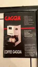 Gaggia coffee, Ophalen, Gebruikt