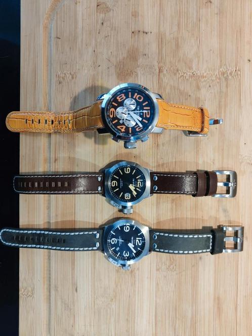 TW Steel horloges, Sieraden, Tassen en Uiterlijk, Horloges | Heren, Zo goed als nieuw, Polshorloge, Overige merken, Staal, Leer