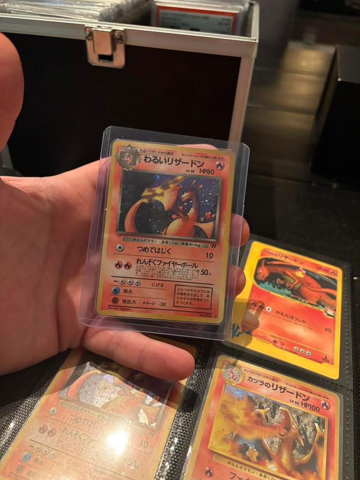 Dark Charizard, Hobby en Vrije tijd, Verzamelkaartspellen | Pokémon, Zo goed als nieuw, Meerdere kaarten, Foil, Ophalen of Verzenden