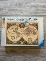 Ravensburger puzzel antieke wereldkaart 5000 stukjes, Ophalen of Verzenden