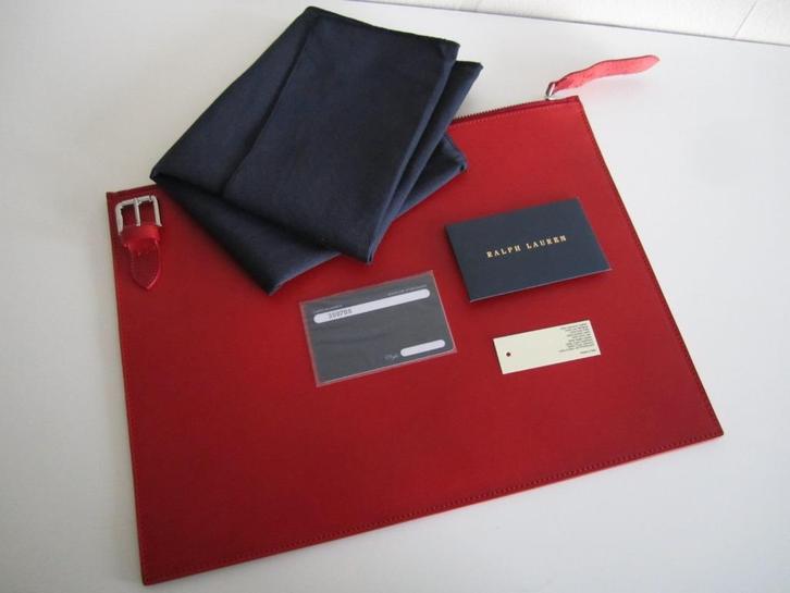 Ralph Lauren Purple Label vachetta leder iPad hoes/portfolio, Computers en Software, Tablet-hoezen, Nieuw, Bescherming voor- en achterkant