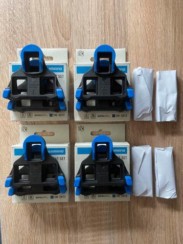 Shimano sh12 x4 blauwe schoenplaatjes beschikbaar voor biedingen