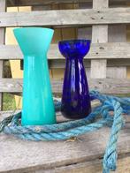 Vintage Hyacint Vaasjes - Jaren 60, Gebruikt, Overige kleuren, Ophalen of Verzenden, Glas